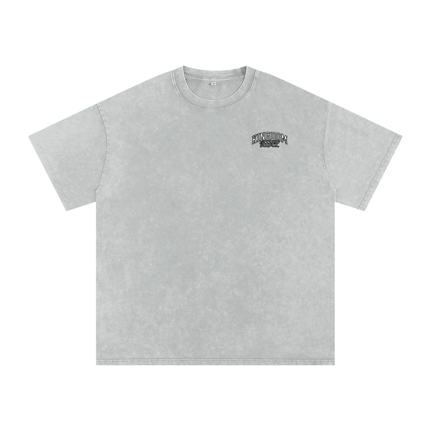 Light Grey Jesus Christ Acid Wash Oversize T-Shirt - 250 GSM
