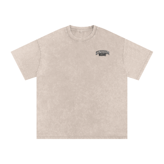 Apricot Jesus Christ Acid Wash Oversize T-Shirt - 250 GSM